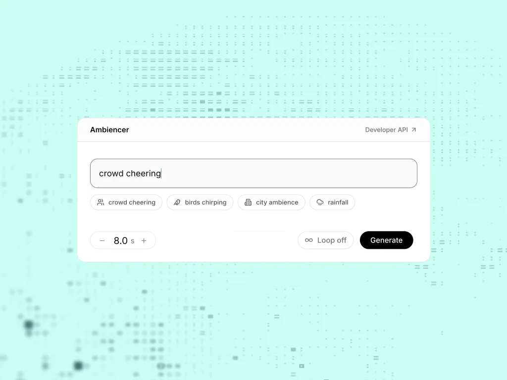 Create ambient sounds