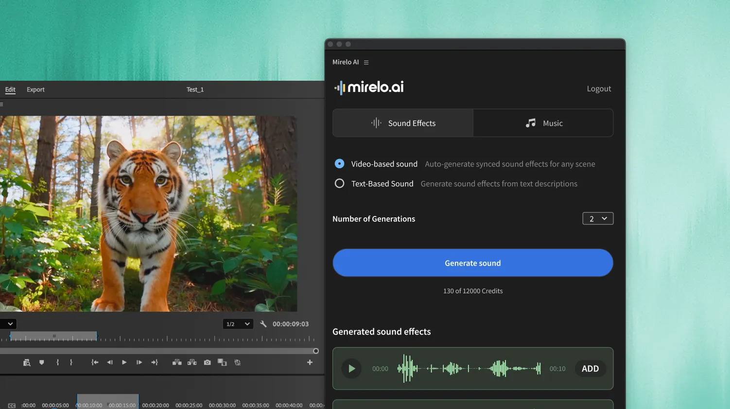 Scan your footage. Get the sound.